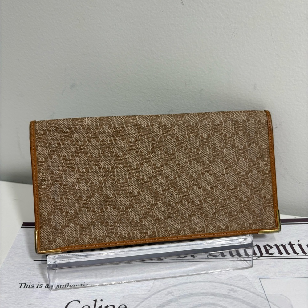 Authentic CELI NE macadam monogram long wallet with certificate - Picture 2 of 15